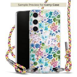 Carry Case Transparent Fabric colourful