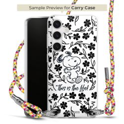 New Carry Case Transparent Stoff colourful/silber