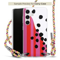 New Carry Case Transparent Stoff colourful/silber