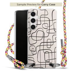 New Carry Case Transparent Stoff colourful/silber