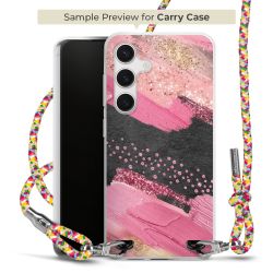 New Carry Case Transparent Stoff colourful/silber