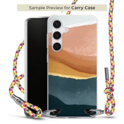 Carry Case Transparent Fabric colourful