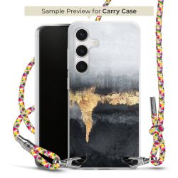 New Carry Case Transparent Stoff colourful/silber