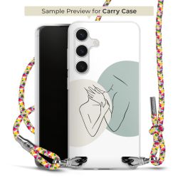 Carry Case Transparent Fabric colourful