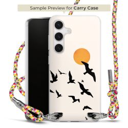 New Carry Case Transparent Stoff colourful/silber