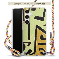 New Carry Case Transparent Stoff colourful/silber