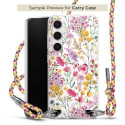 Carry Case Transparent Fabric colourful