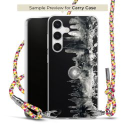 Carry Case Transparent Fabric colourful