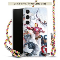 New Carry Case Transparent Stoff colourful/silber