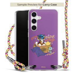 Carry Case Transparent Fabric colourful