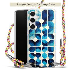 New Carry Case Transparent Stoff colourful/silber