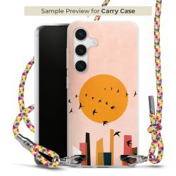 New Carry Case Transparent Stoff colourful/silber