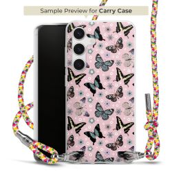 New Carry Case Transparent Stoff colourful/silber