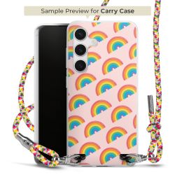 Carry Case Transparent Fabric colourful