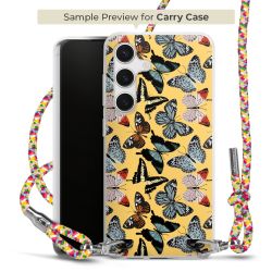 New Carry Case Transparent Stoff colourful/silber