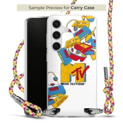 Carry Case Transparent Fabric colourful