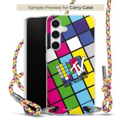 Carry Case Transparent Fabric colourful