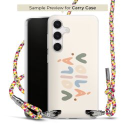 New Carry Case Transparent Stoff colourful/silber