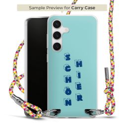 New Carry Case Transparent Stoff colourful/silber