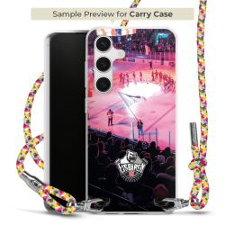 Carry Case Transparent Fabric colourful