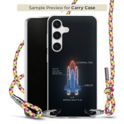 New Carry Case Transparent Stoff colourful/silber