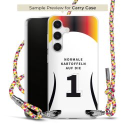 New Carry Case Transparent Stoff colourful/silber