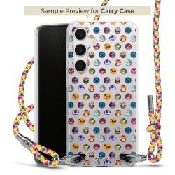 New Carry Case Transparent Stoff colourful/silber