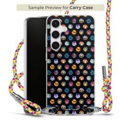 New Carry Case Transparent Stoff colourful/silber