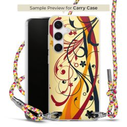 Carry Case Transparent Fabric colourful