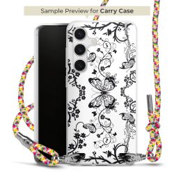 New Carry Case Transparent Stoff colourful/silber