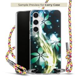 New Carry Case Transparent Stoff colourful/silber