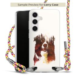 Carry Case Transparent Fabric colourful