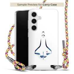 New Carry Case Transparent Stoff colourful/silber