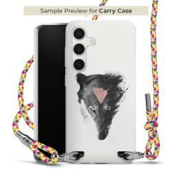 New Carry Case Transparent Stoff colourful/silber