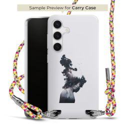 New Carry Case Transparent Stoff colourful/silber