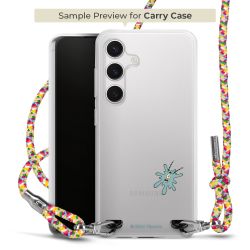 New Carry Case Transparent Stoff colourful/silber