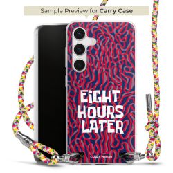 New Carry Case Transparent Stoff colourful/silber