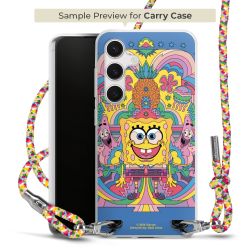 Carry Case Transparent Fabric colourful