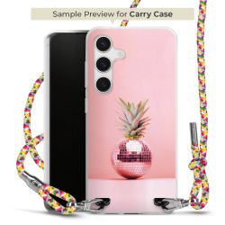 New Carry Case Transparent Stoff colourful/silber