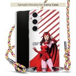 New Carry Case Transparent Stoff colourful/silber