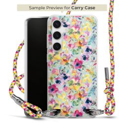 Carry Case Transparent Fabric colourful