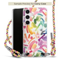 Carry Case Transparent Fabric colourful