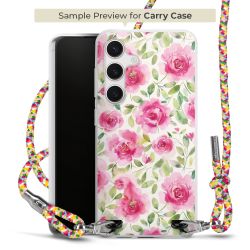 Carry Case Transparent Fabric colourful