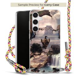 Carry Case Transparent Fabric colourful