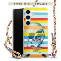 Carry Case Transparent Fabric colourful