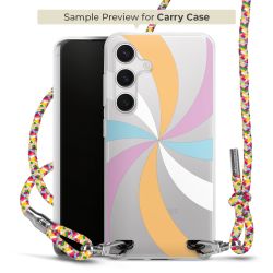 New Carry Case Transparent Stoff colourful/silber