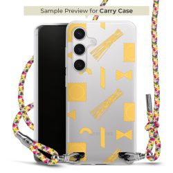 New Carry Case Transparent Stoff colourful/silber