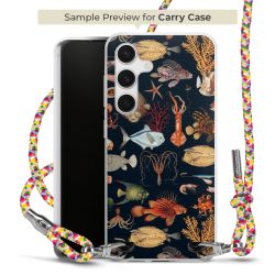 Carry Case Transparent Fabric colourful