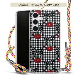 Carry Case Transparent Fabric colourful