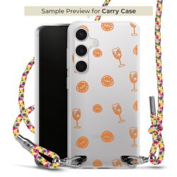 Carry Case Transparent Fabric colourful